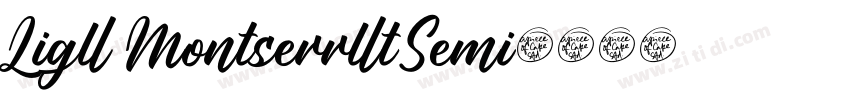 Liga Montserrat Semi字体转换